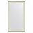 Зеркало в багетной раме Evoform белая кожа с хромом 78 мм 68х118 см во Владивостоке 