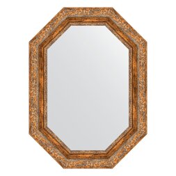 Зеркало в багетной раме Evoform виньетка античная бронза 85 мм 55x75 см