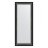 Зеркало с фацетом в багетной раме Evoform черный ардеко 81 мм 65х155 см во Владивостоке 