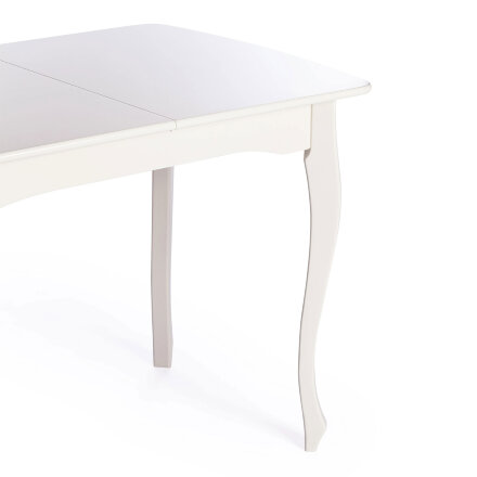 Обеденный стол TC Caterina Provence белый 100+30х70х75 см (19129) во Владивостоке 