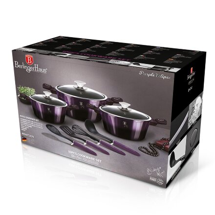 Набор посуды Berlinger Haus Purple eclips 10 предметов во Владивостоке 