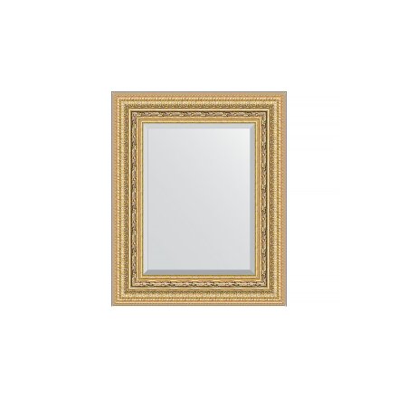 Зеркало с фацетом в багетной раме Evoform сусальное золото 80 мм 45х55 см во Владивостоке 