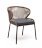 Плетеный стул из роупа Милан серо-коричневый во Владивостоке 
