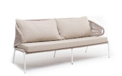 Двухместный диван из роупа Милан бежевый