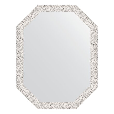 Зеркало в багетной раме Evoform чеканка белая 46 мм 53x68 см во Владивостоке 