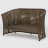 Комплект мебели Ns Rattan Linda коричневый с бежевым 4 предмета во Владивостоке 