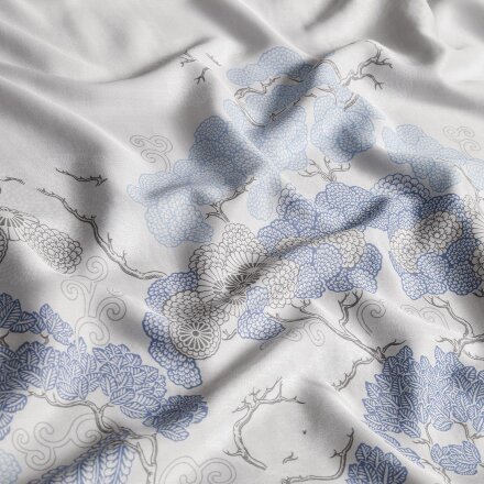 Комплект постельного белья Togas Эрико белый с голубым Семейный/дуэт во Владивостоке 