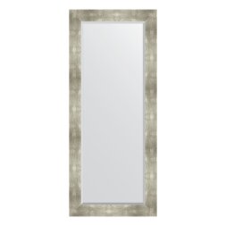 Зеркало с фацетом в багетной раме Evoform алюминий 90 мм 66х156 см