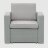 Комплект LF стол+софа 3-х местная+2 кресла+тумбочка серый (SF-C-G-A15050/SF-3-G-A15050) во Владивостоке 