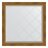 Зеркало с гравировкой в багетной раме Evoform состаренная бронза с плетением 70 мм 83x83 см во Владивостоке 