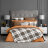 Комплект постельного белья Togas Корли Двуспальный евро Серый/Оранжевый во Владивостоке 