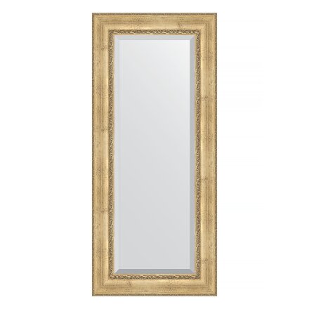 Зеркало с фацетом в багетной раме Evoform состаренное серебро с орнаментом 120 мм 67х152 см во Владивостоке 