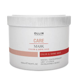 Маска Ollin Professional  Care Color and Shine Save сохраняющий цвет и блеск окрашенных волос 500 мл