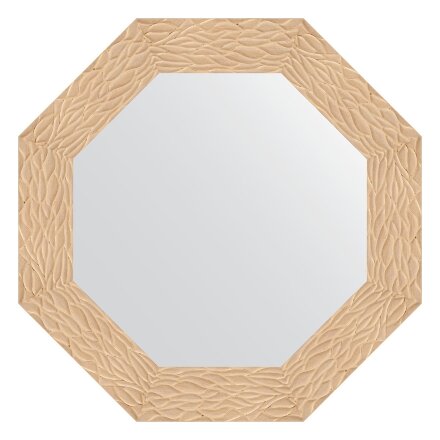 Зеркало в багетной раме Evoform золотые дюны 90 мм 66,6х66,6 см во Владивостоке 