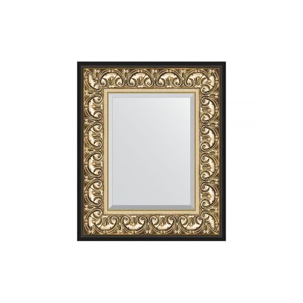 Зеркало с фацетом в багетной раме Evoform барокко золото 106 мм 50х60 см во Владивостоке 