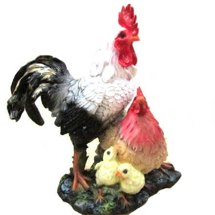 Фигура садовая Петух с цыплятами н26.l24 Тпк полиформ во Владивостоке 