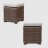 Комплект мебели Yuhang коричневый с серым 6 предметов во Владивостоке 