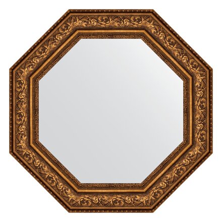 Зеркало в багетной раме Evoform виньетка состаренная бронза 109 мм 75x75 см во Владивостоке 