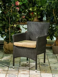 Кресло из искусственного ротанга Aroma коричневое
